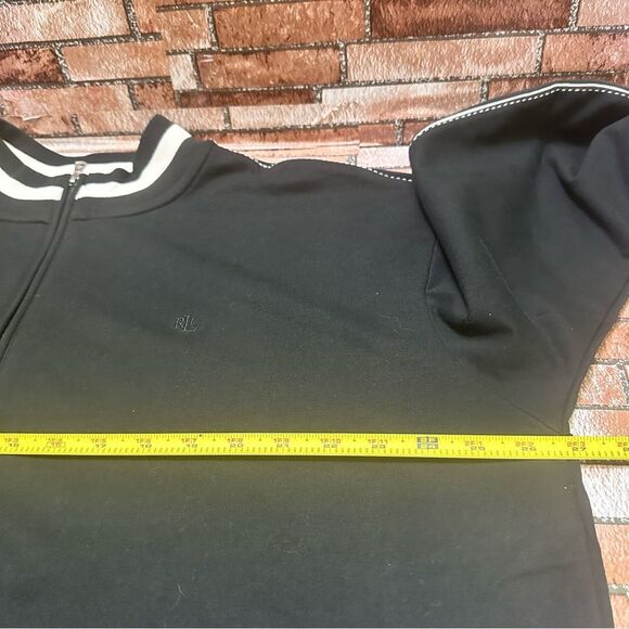 Lauren Ralph Lauren Sweatshirt full zip black 2X - Picture 7 of 9